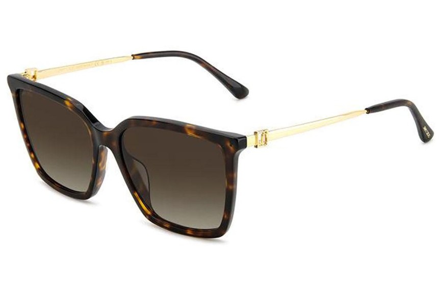 Ochelari de soare Jimmy Choo TOTTA/G/S 086/HA Pătrați Havana