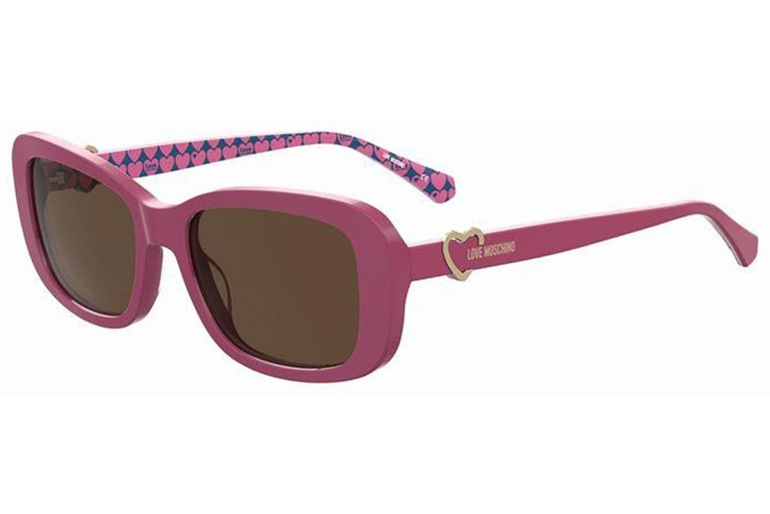 Ochelari de soare Love Moschino MOL060/S MU1/70 Dreptunghiulari Roz