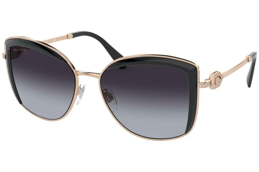 Ochelari de soare Bvlgari BV6128B 20148G Oversize Aurii