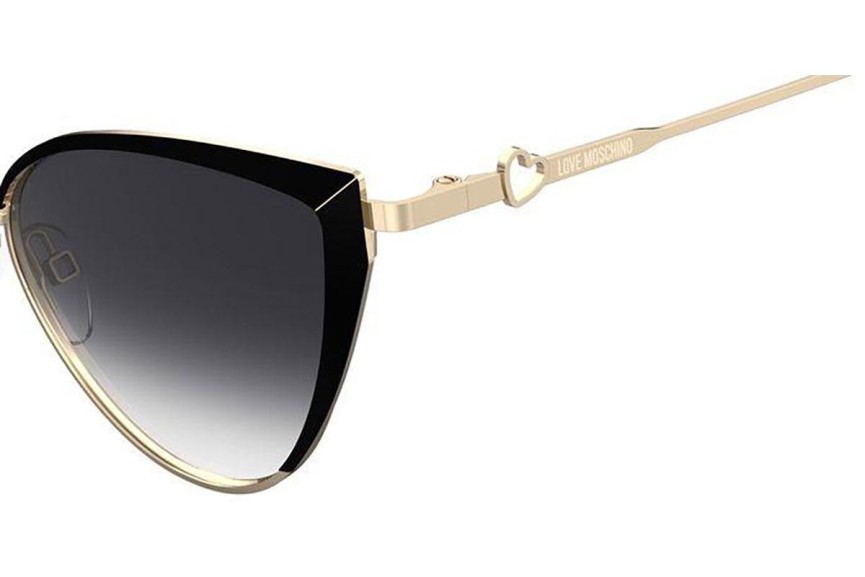 Ochelari de soare Love Moschino MOL061/S 2M2/9O Cat Eye Aurii