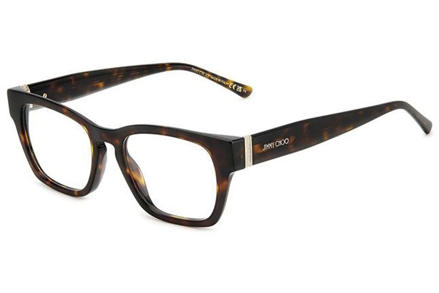 Ochelari Jimmy Choo JC370 086 Dreptunghiulari Havana