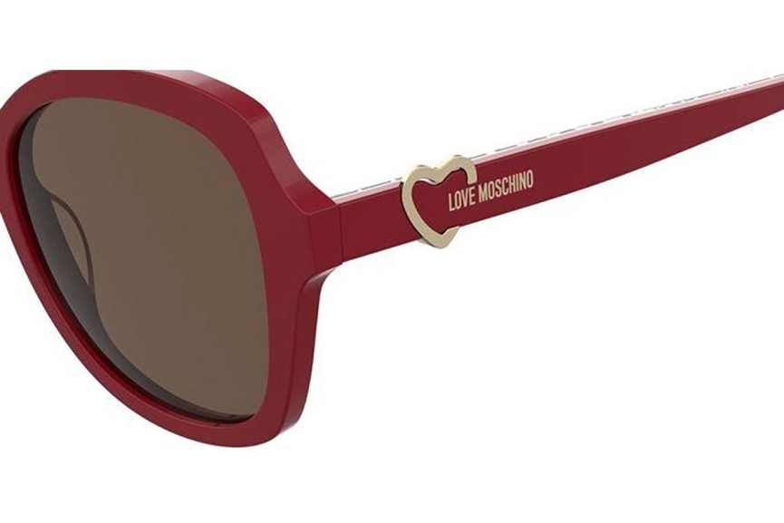 Ochelari de soare Love Moschino MOL059/S C9A/70 Cat Eye Roșii