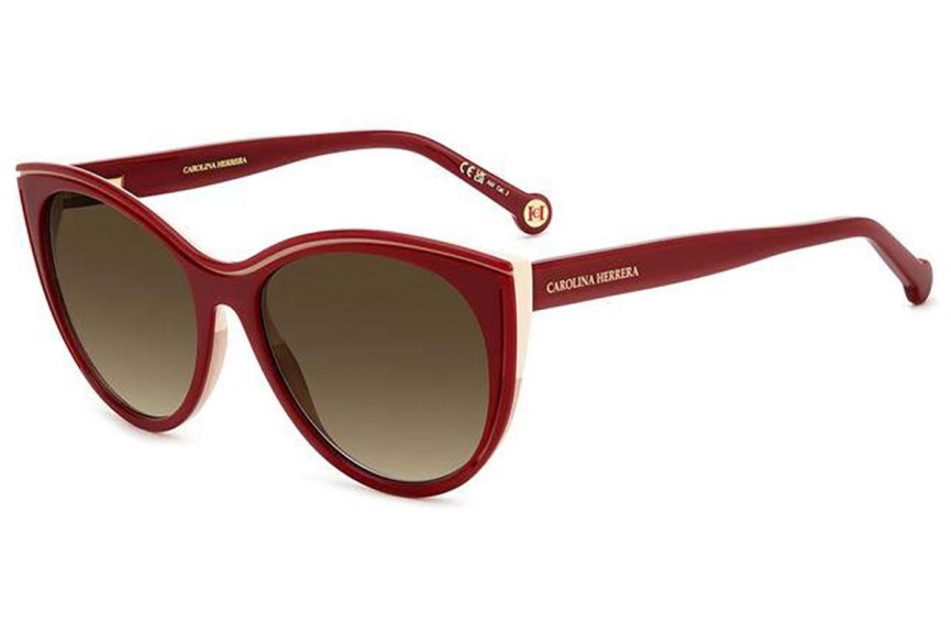 Ochelari de soare Carolina Herrera HER0142/S R9S/HA Rotunzi Roșii