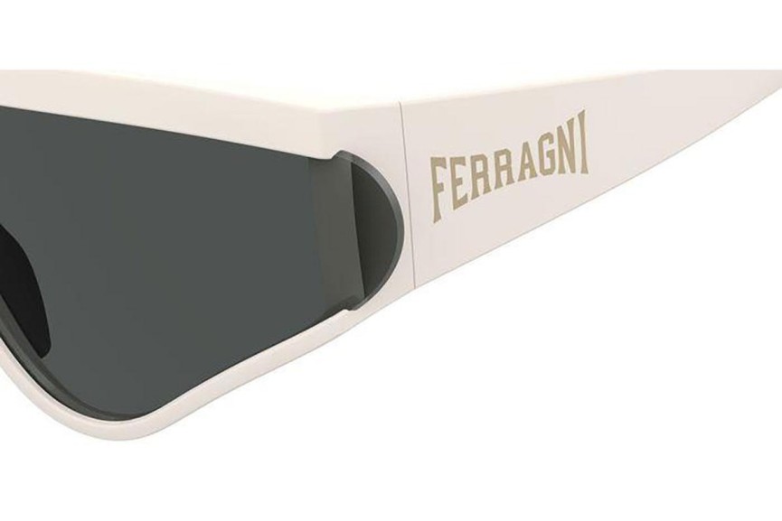 Ochelari de soare Chiara Ferragni CF7021/S VK6/IR Lentilă unică | Shield Albi