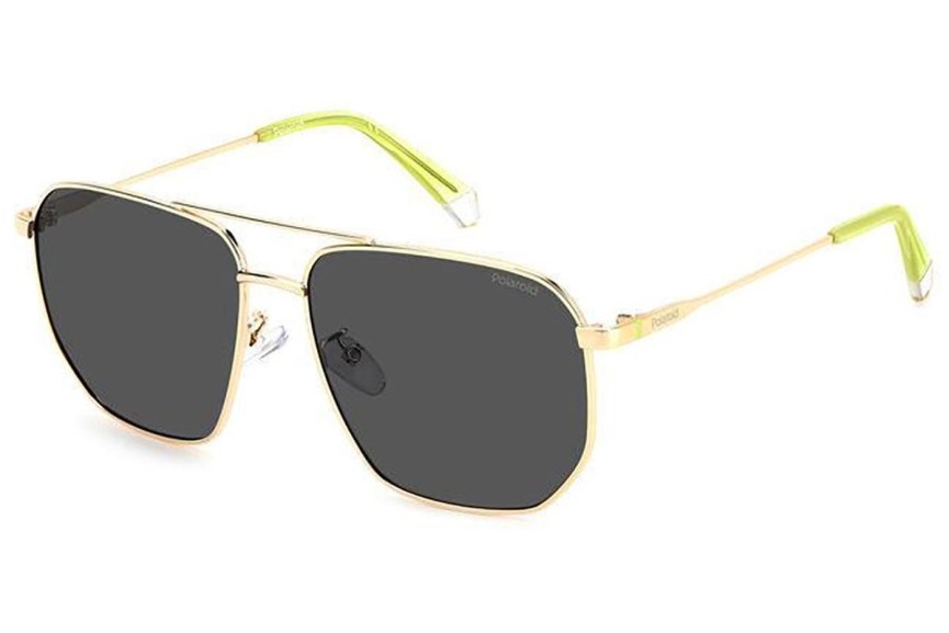 Ochelari de soare Polaroid PLD4141/G/S/X 2F7/M9 Polarized Pătrați Aurii