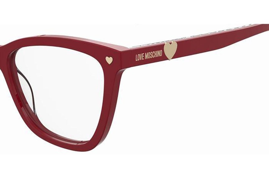 Ochelari Love Moschino MOL593 C9A Cat Eye Roșii