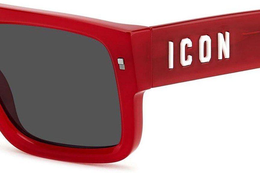 Ochelari de soare Dsquared2 ICON0008/S C9A/IR Pătrați Roșii