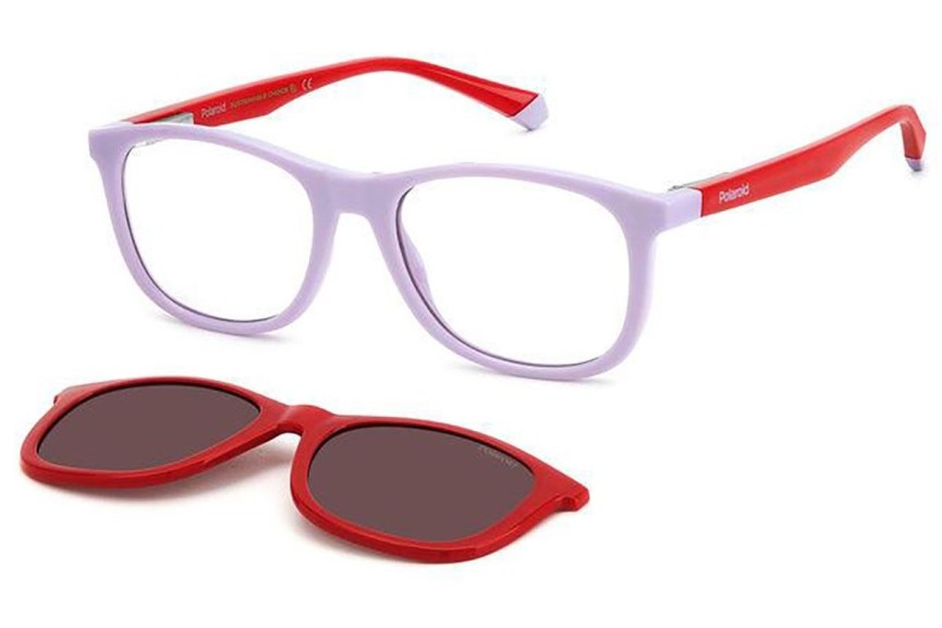 Ochelari Polaroid Junior PLD8054/CS 7PR/KL Polarized Dreptunghiulari Violeți