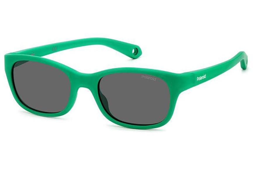 Ochelari de soare Polaroid Junior PLDK006/S 1ED/M9 Polarized Dreptunghiulari Verzi