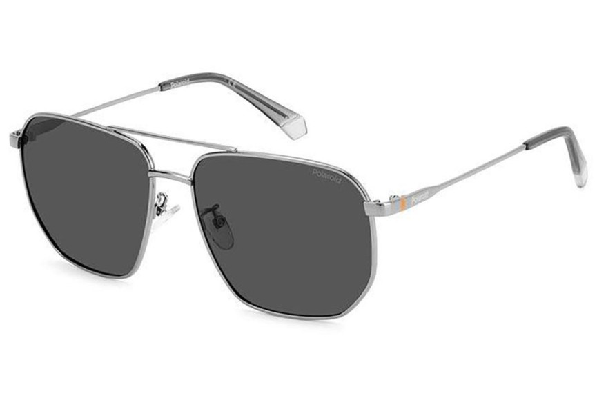 Ochelari de soare Polaroid PLD4141/G/S/X KJ1/M9 Polarized Pătrați Argintii