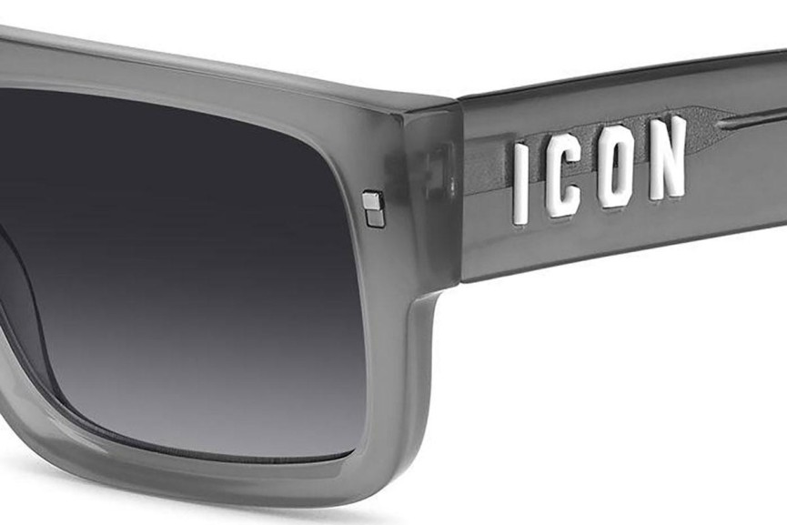 Ochelari de soare Dsquared2 ICON0008/S KB7/9O Pătrați Gri