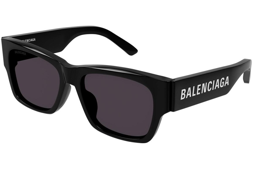 Ochelari de soare Balenciaga BB0262SA 001 Dreptunghiulari Negri