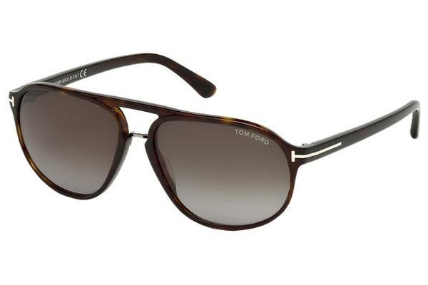 Ochelari de soare Tom Ford Jacob FT0447 52B Pilot Havana