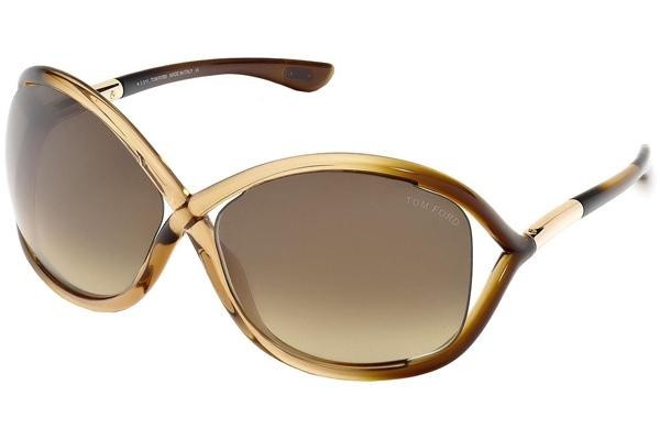 Ochelari de soare Tom Ford Whitney FT0009 74F Oversize Maro