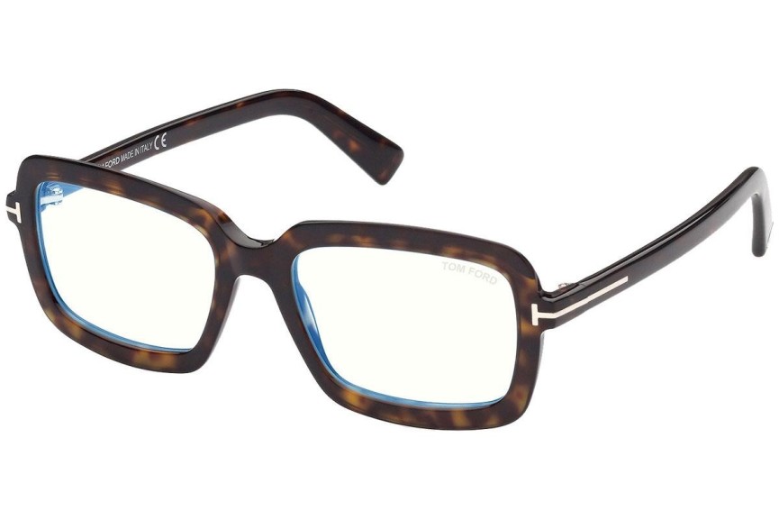 Ochelari Tom Ford FT5767-B 052 Dreptunghiulari Havana