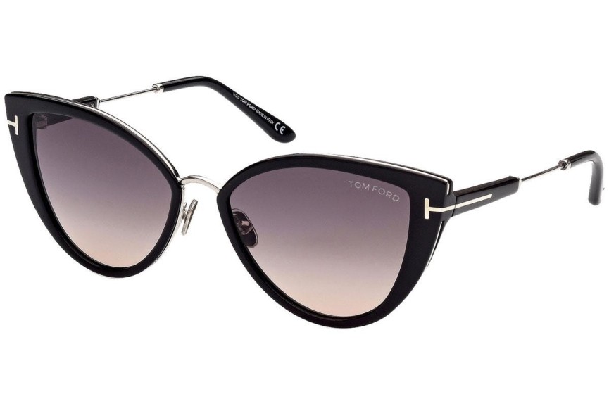 Ochelari de soare Tom Ford Anjelica FT0868 01B Cat Eye Negri