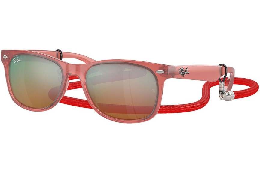 Ochelari de soare Ray-Ban Junior New Wayfarer Junior RJ9052S 7145A8 Pătrați Roz