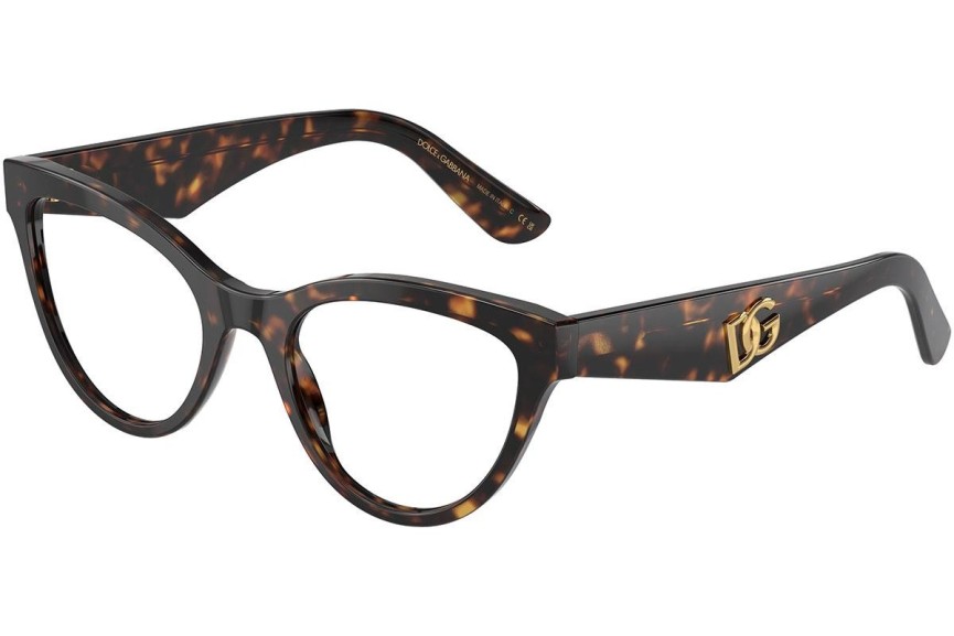 Ochelari Dolce & Gabbana DG3372 502 Cat Eye Havana