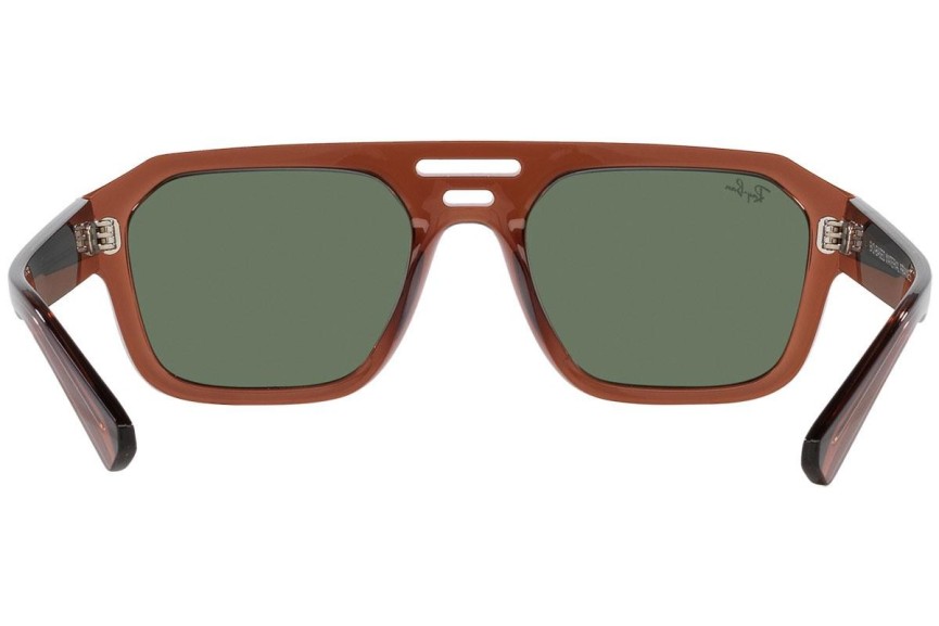 Ochelari de soare Ray-Ban Corrigan RB4397 667882 Flat Top Maro