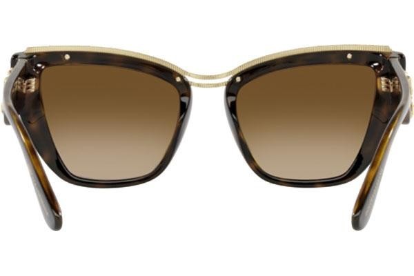 Ochelari de soare Dolce & Gabbana DG6144 502/13 Cat Eye Havana