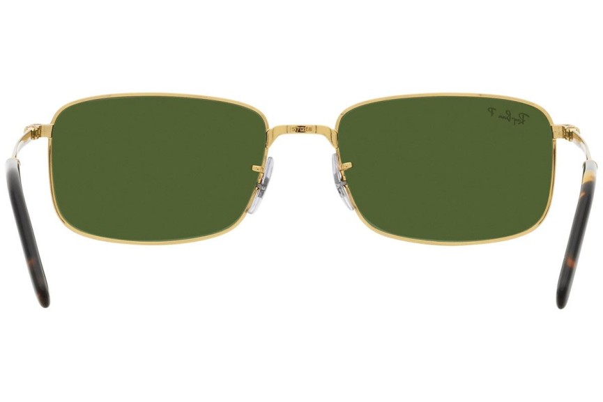 Ochelari de soare Ray-Ban RB3717 9196P1 Polarized Dreptunghiulari Aurii