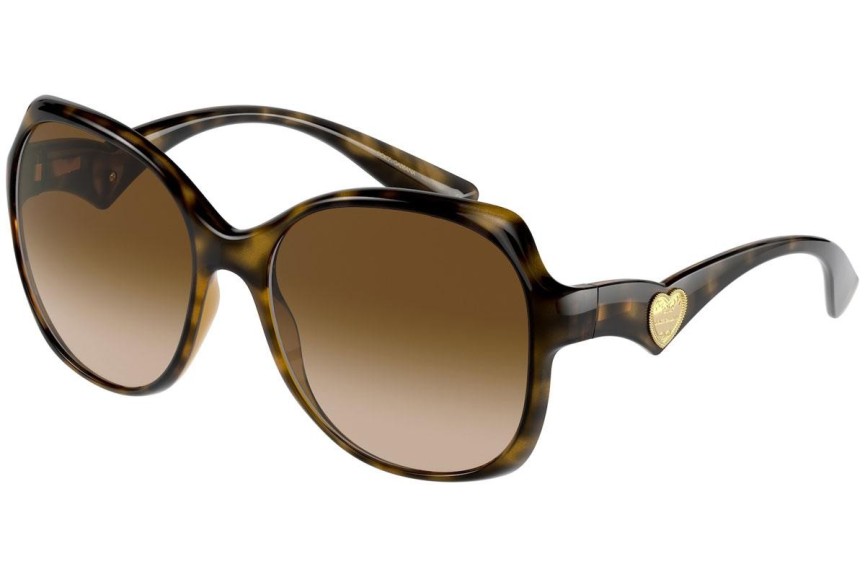 Ochelari de soare Dolce & Gabbana DG6154 502/13 Cat Eye Havana