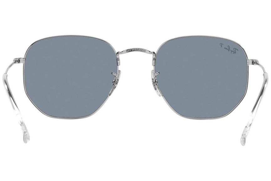 Ochelari de soare Ray-Ban Hexagonal RB3548N 003/02 Polarized Rotunzi Argintii