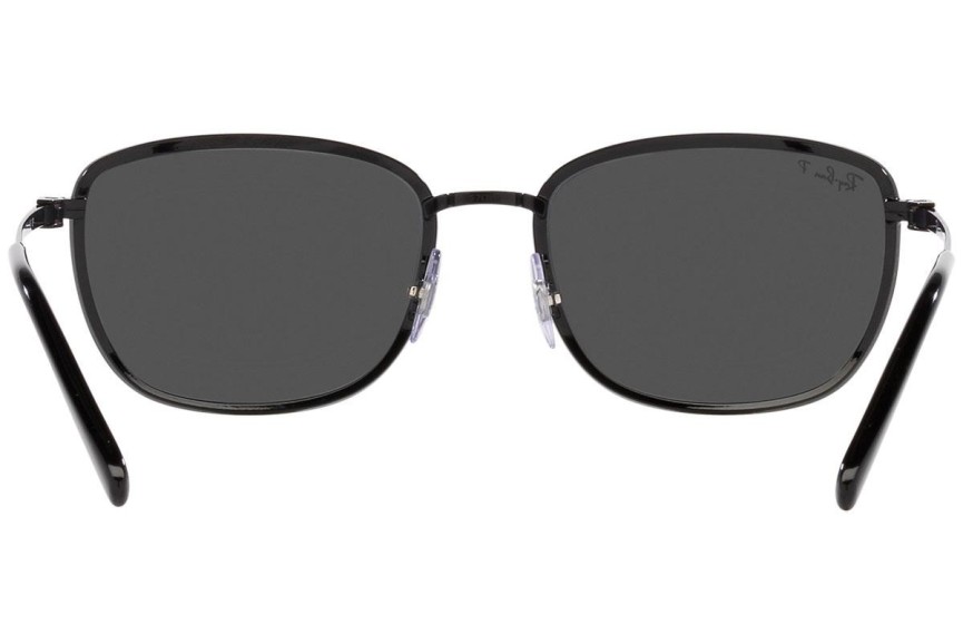 Ochelari de soare Ray-Ban RB3705 002/K8 Polarized Dreptunghiulari Negri