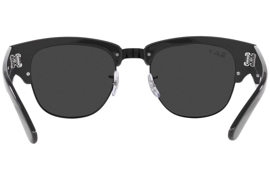 Ochelari de soare Ray-Ban Mega Clubmaster RB0316S 136748 Polarized Browline Negri