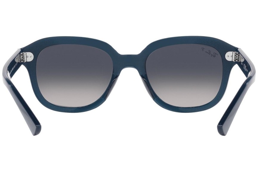 Ochelari de soare Ray-Ban Erik RB4398 667678 Polarized Pătrați Albaștri