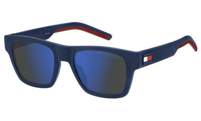 Ochelari de soare Tommy Hilfiger TH1975/S FLL/ZS Pătrați Albaștri