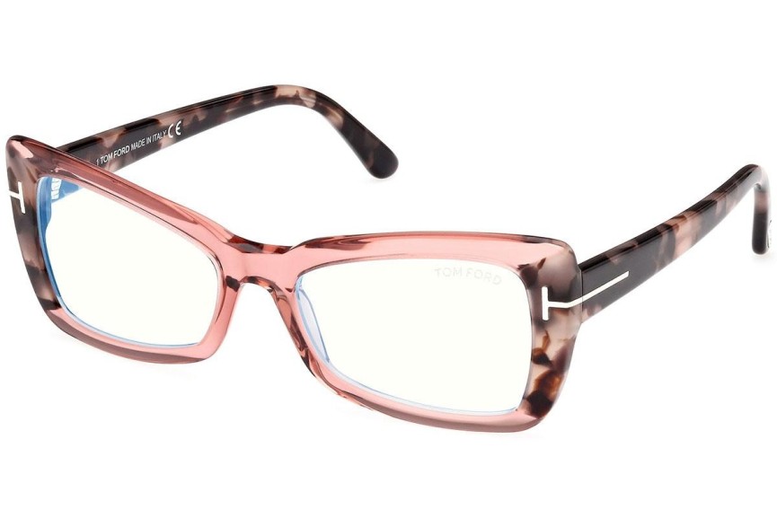 Ochelari Tom Ford FT5879-B 072 Cat Eye Roz