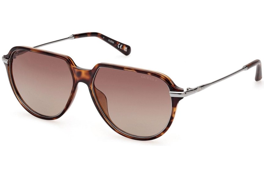 Ochelari de soare Guess GU00067 52H Polarized Pilot Havana