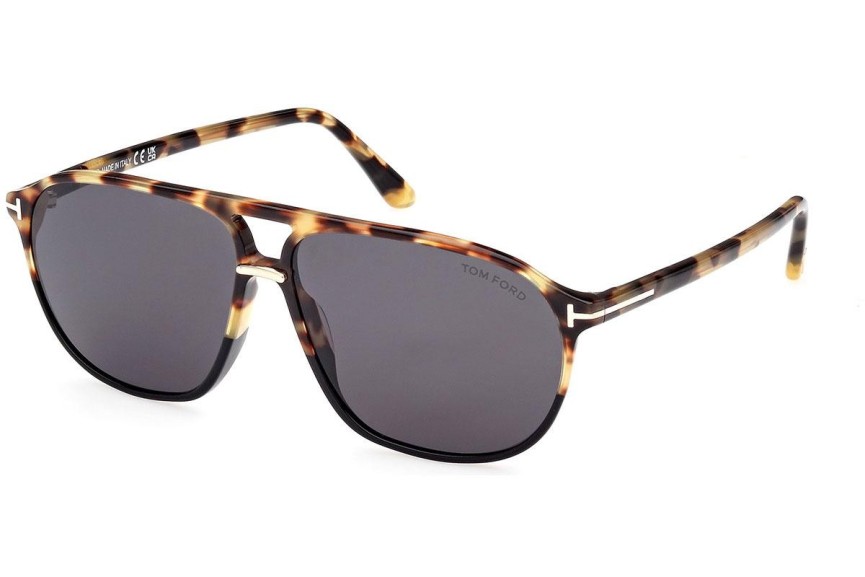 Ochelari de soare Tom Ford FT1026 05A Pilot Havana