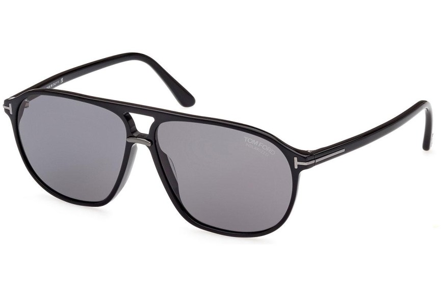 Ochelari de soare Tom Ford FT1026-N 01D Polarized Pilot Negri