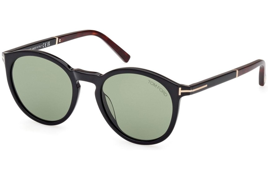 Ochelari de soare Tom Ford FT1021 01N Rotunzi Negri