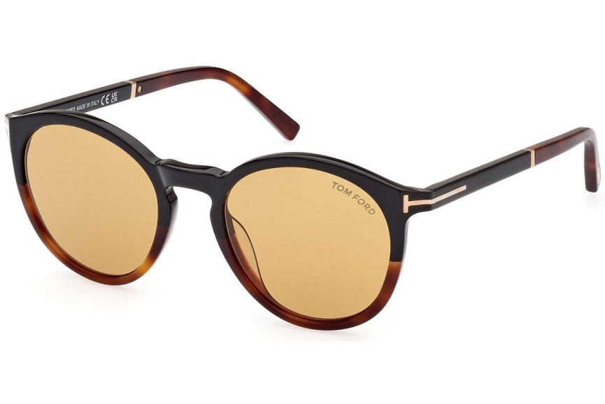 Ochelari de soare Tom Ford FT1021 56E Rotunzi Havana