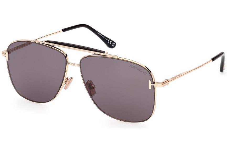 Ochelari de soare Tom Ford FT1017 28A Pilot Aurii