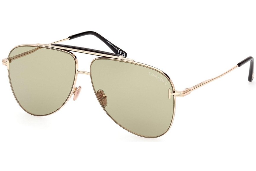 Ochelari de soare Tom Ford FT1018 28N Pilot Aurii