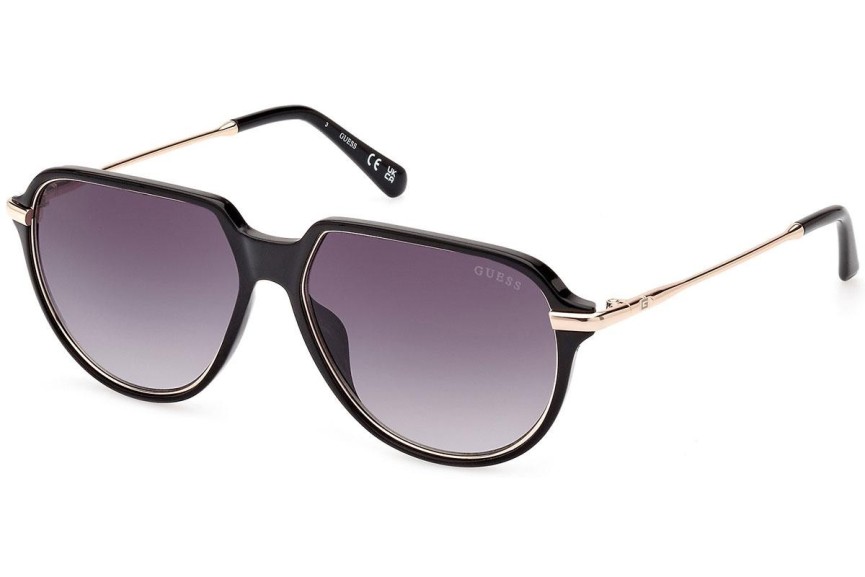 Ochelari de soare Guess GU00067 01B Pilot Negri