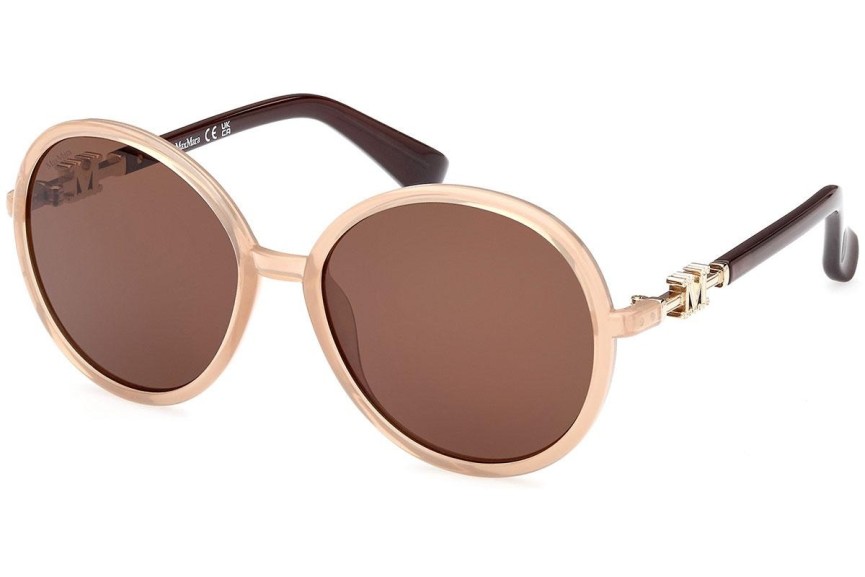 Ochelari de soare Max Mara MM0065 59F Rotunzi Bej