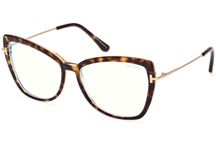 Ochelari Tom Ford FT5882-B 056 Cat Eye Havana