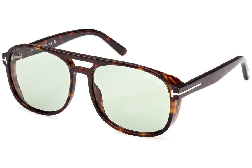 Ochelari de soare Tom Ford FT1022 52N Pilot Havana