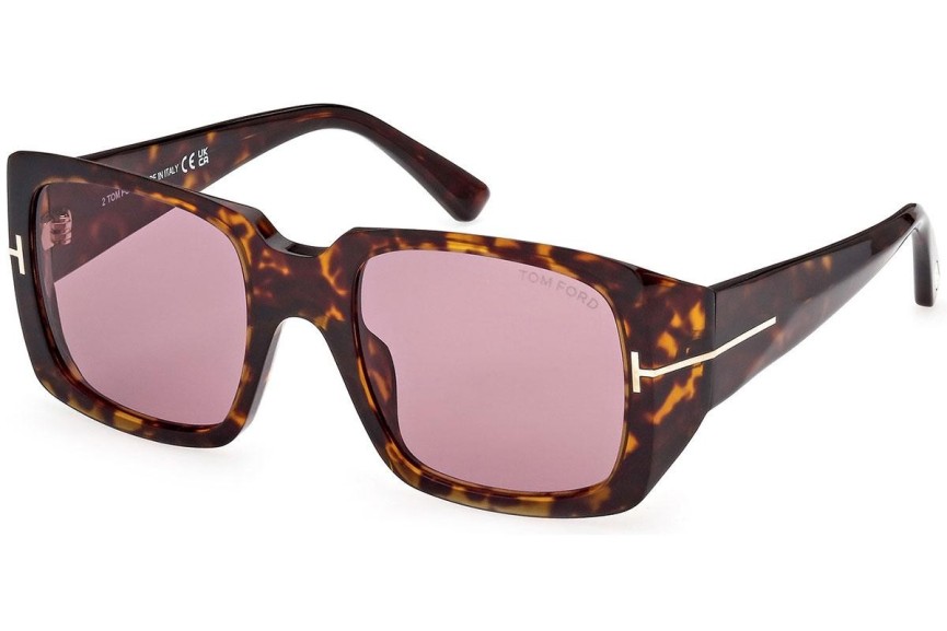 Ochelari de soare Tom Ford FT1035 52Y Pătrați Havana