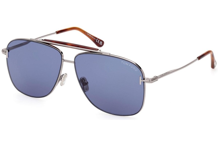 Ochelari de soare Tom Ford FT1017 14V Pilot Argintii