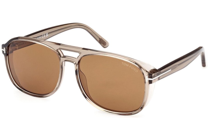 Ochelari de soare Tom Ford FT1022 45E Pilot Maro