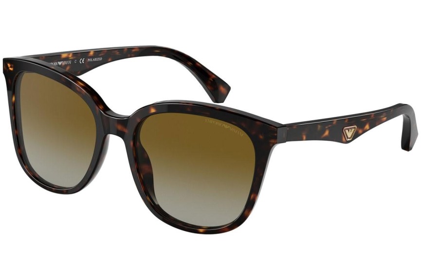 Ochelari de soare Emporio Armani EA4157 5234T5 Polarized Cat Eye Havana