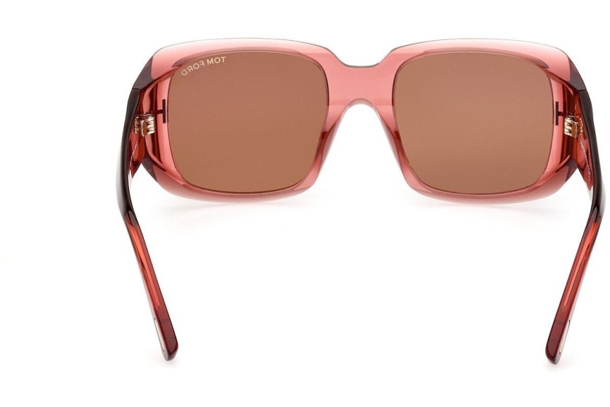 Ochelari de soare Tom Ford FT1035 72E Pătrați Roz