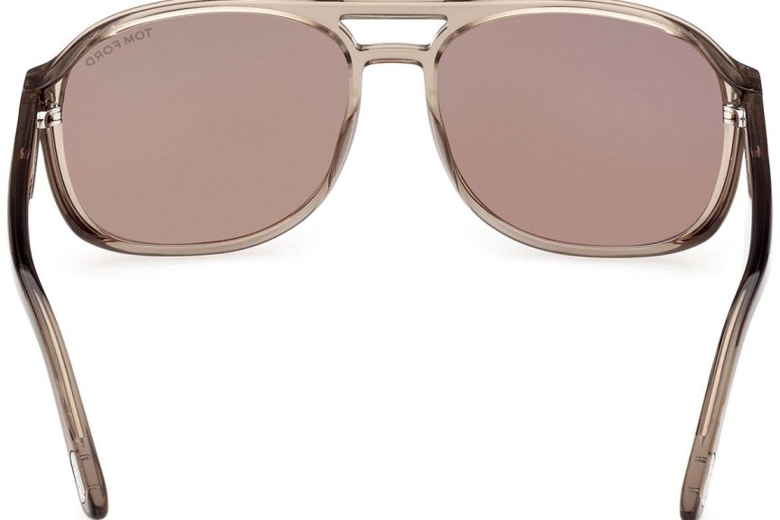 Ochelari de soare Tom Ford FT1022 45E Pilot Maro