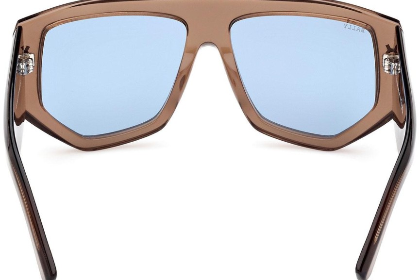 Ochelari de soare Bally BY0108-H 57V Flat Top Maro